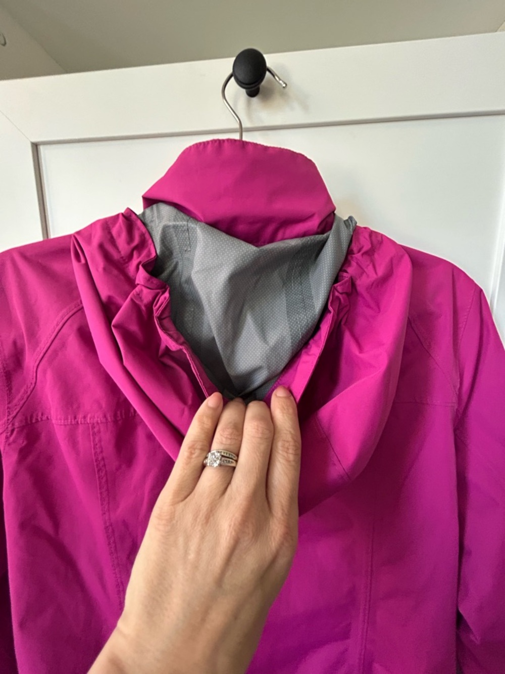 Lands' End Women's Hooded Jacket - Fuchsia - Picture 7 of 12
